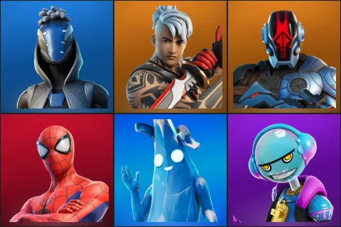 Sultura, Ronin, The Foundation, Spider-Man, Polar Peely, Gumbo