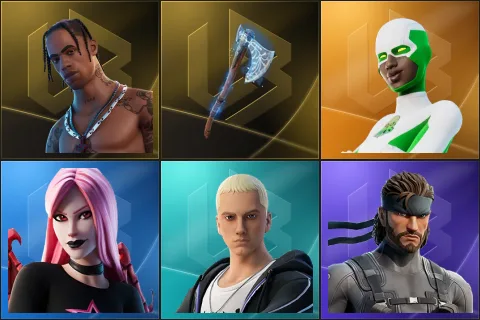 Travis Scott, Leviathan Axe, Backlash, Haze, Slim Shady, Solid Snake