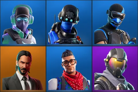 Breakpoint, Carbon Commando, Fixer, John Wick, Prodigy, Rogue Agent