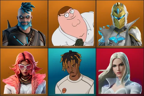 Omegarok, Peter Griffin, Spectra Knight, Valeria, Slayer Juice WRLD, Emma Frost