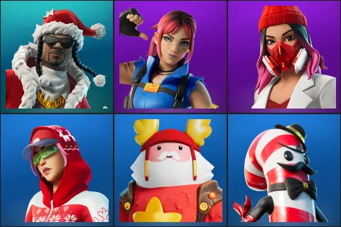 Santa Dogg, Explorer Emilie, Yulejacket, Arctic Adeline, Guff Gringle, Mr. Dappermint