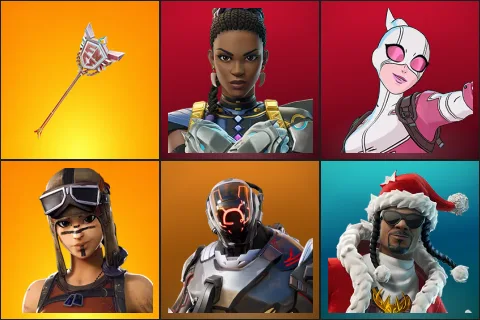 The Axe of Champions 2.0, Shuri, Gwenpool, Renegade Raider, The Scientist, Santa Dogg