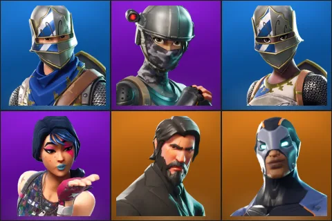 Blue Squire, Elite Agent, Royale Knight, Sparkle Specialist, The Reaper, Carbide