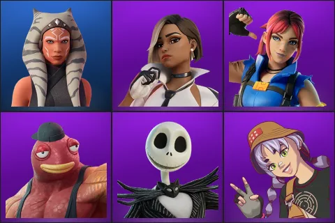 Ahsoka Tano, Antonia, Explorer Emilie, Fish Thicc, Jack Skellington, Mae