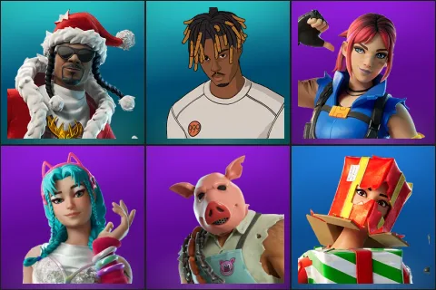 Santa Dogg, Slayer Juice WRLD, Explorer Emilie, Katalina, Pig the Butcher, Holiday Boxy