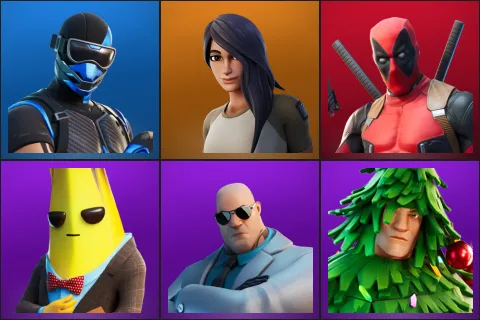 Fixer, Gear Specialist Maya, Deadpool, Agent Peely, Brutus, Lt. Evergreen