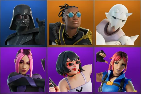 Darth Vader, Malik, Snap, Adira, Evie, Explorer Emilie