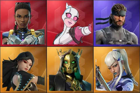 Shuri, Gwenpool, Solid Snake, Era, Hades, Mizuki