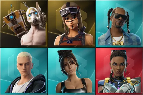 Psycho Bandit, Renegade Raider, Snoop Dogg, Slim Shady, Iconic Kim Kardashian, Shuri