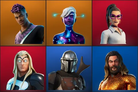 Fade, Galaxy Scout, Jennifer Walters, Thor, Mandalorian, Aquaman