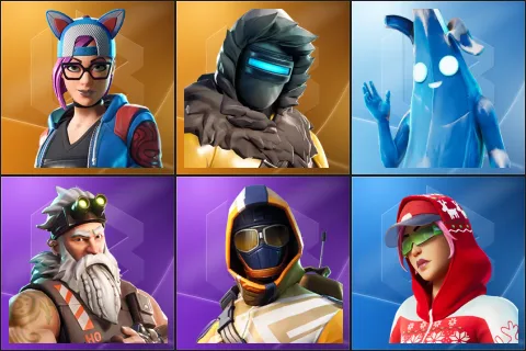 Lynx, Zenith, Polar Peely, Sgt. Winter, Summit Striker, Arctic Adeline