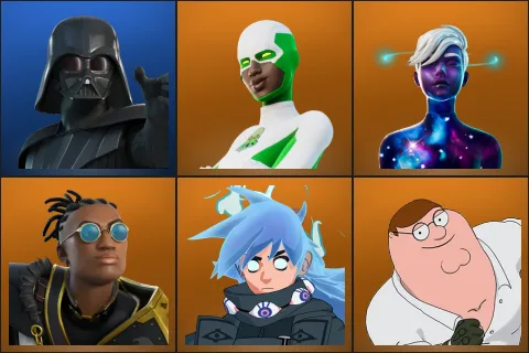 Darth Vader, Backlash, Galaxy Scout, Malik, Nezumi, Peter Griffin