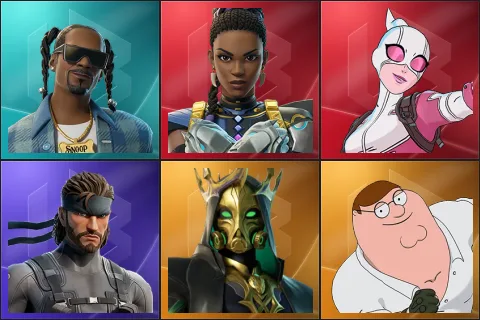 Snoop Dogg, Shuri, Gwenpool, Solid Snake, Hades, Peter Griffin