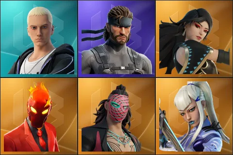 Slim Shady, Solid Snake, Era, Inferno, Kado Thorne, Mizuki