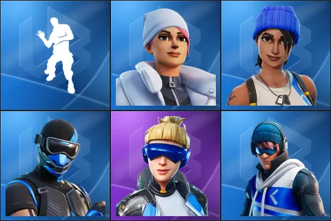 Laugh It Up, Blizzard Bomber, Blue Team Leader, Fixer, Neo Versa, Point Patroller