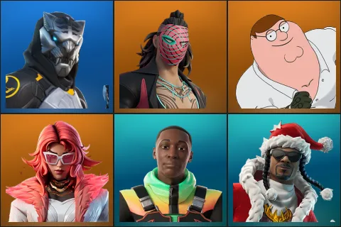 Huntmaster Saber, Kado Thorne, Peter Griffin, Valeria, Khaby Lame, Santa Dogg