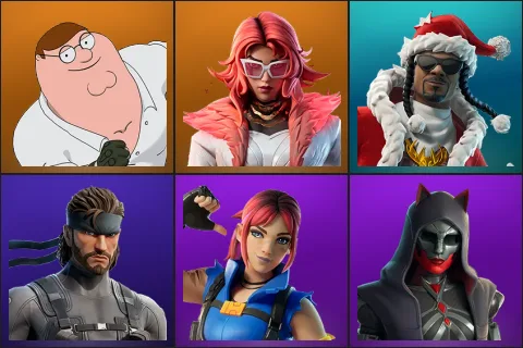 Peter Griffin, Valeria, Santa Dogg, Solid Snake, Explorer Emilie, Felina