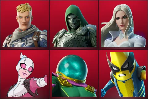 Captain Jones, Doom, Emma Frost, Gwenpool, Mysterio, Peelverine