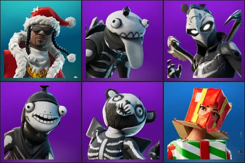 Santa Dogg, Bone Boss, Bone Ravage, Fishskull, Skull Squad Leader, Holiday Boxy
