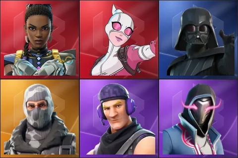 Shuri, Gwenpool, Darth Vader, Havoc, Sub Commander, Xander