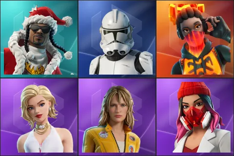 Santa Dogg, Clone Trooper, Tectonic Komplex, Cat Holloway, The Bride, Yulejacket