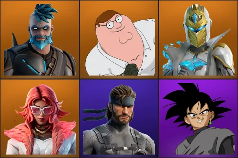 Omegarok, Peter Griffin, Spectra Knight, Valeria, Solid Snake, Goku Black