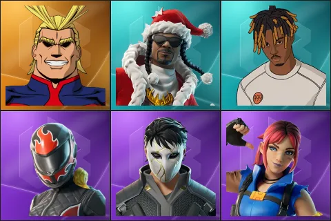 All Might, Santa Dogg, Slayer Juice WRLD, Burnoff, Daigo, Explorer Emilie