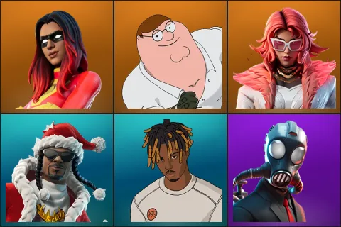 Joltara, Peter Griffin, Valeria, Santa Dogg, Slayer Juice WRLD, Chaos Agent