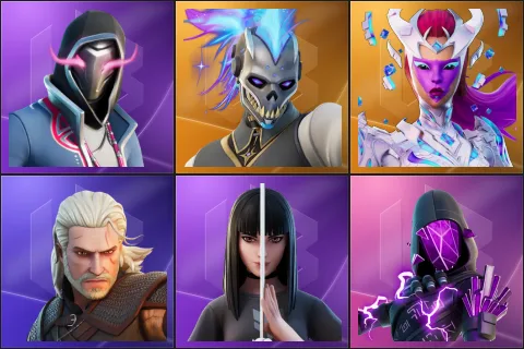 Xander, Renzo the Destroyer, The Cube Queen, Geralt of Rivia, Charlotte, Cube Assassin