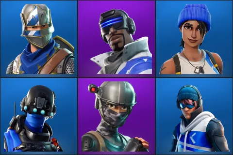 Blue Squire, Blue Striker, Blue Team Leader, Carbon Commando, Elite Agent, Point Patroller