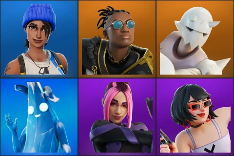 Blue Team Leader, Malik, Snap, Polar Peely, Adira, Evie