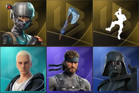 Elite Agent, Leviathan Axe, Take The L, Slim Shady, Solid Snake, Darth Vader