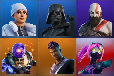 Blizzard Bomber, Darth Vader, Kratos, Cyclo, Fade, Galaxia