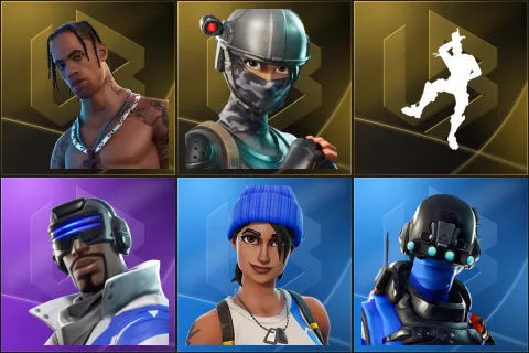 Travis Scott, Elite Agent, Take The L, Blue Striker, Blue Team Leader, Carbon Commando