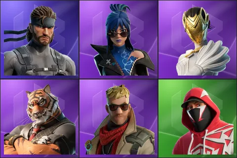 Solid Snake, Hope, Nisha, Oscar, Vengeance Jones, Champion Stash'd