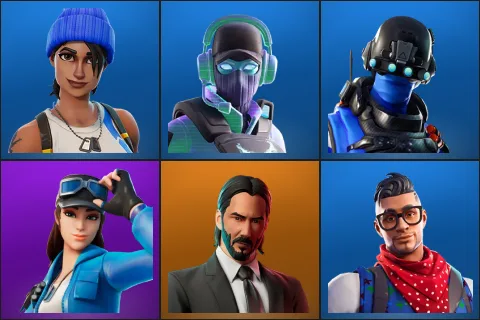 Blue Team Leader, Breakpoint, Carbon Commando, Cloud Striker, John Wick, Prodigy