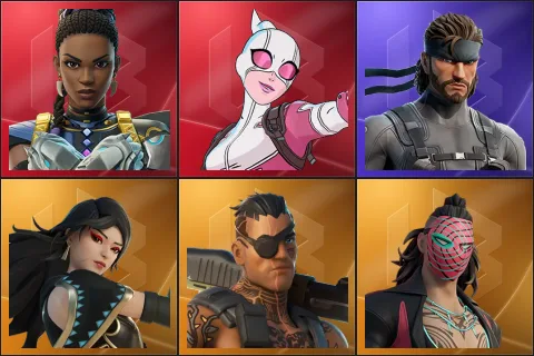 Shuri, Gwenpool, Solid Snake, Era, Joey, Kado Thorne