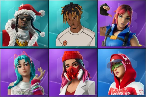 Santa Dogg, Slayer Juice WRLD, Explorer Emilie, Katalina, Yulejacket, Arctic Adeline