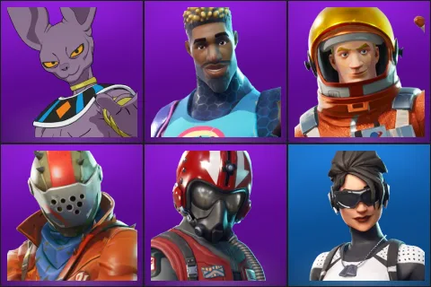 Beerus, Brite Gunner, Mission Specialist, Rust Lord, Wingman, Arctic Assassin