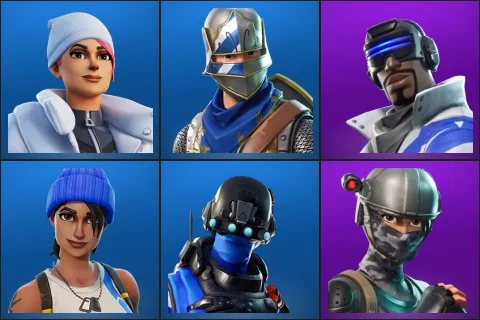 Blizzard Bomber, Blue Squire, Blue Striker, Blue Team Leader, Carbon Commando, Elite Agent