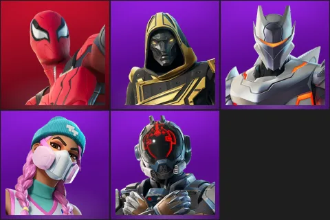 Spider-Man Zero, Blitz Knight, O.M.E.G.A. Suit Alpha, Street Wave Teknique, The Visitor (Reality Unknown)