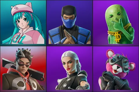 Neko Hatsune Miku, Sub-Zero (MK3), Big Dill, Bones, Cassidy Quinn, Cuddle Team Specialist