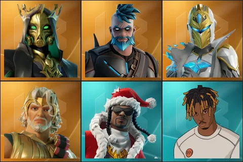 Hades, Omegarok, Spectra Knight, Zeus, Santa Dogg, Slayer Juice WRLD
