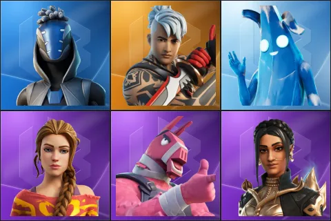 Sultura, Ronin, Polar Peely, Haven, Lt. John Llama, Shanta
