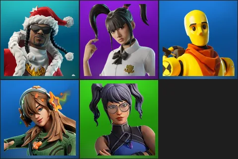 Santa Dogg, Yuki Yubari, Dummy, PJ, Crystal