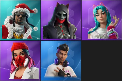 Santa Dogg, Felina, Katalina, Yulejacket, Chord Kahele