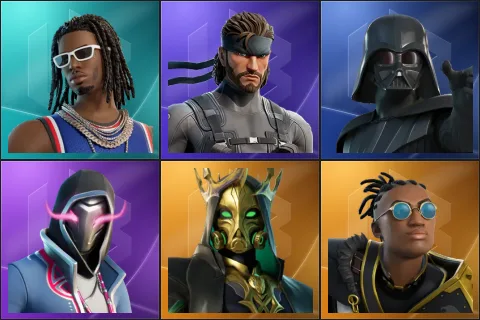 Playboi Carti, Solid Snake, Darth Vader, Xander, Hades, Malik
