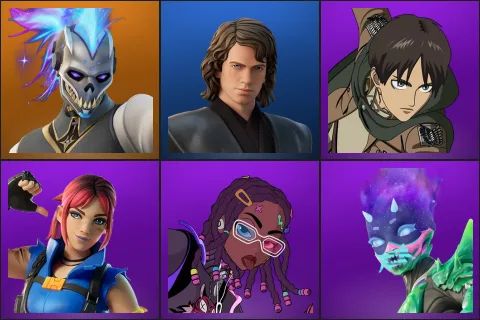 Renzo the Destroyer, Anakin Skywalker, Eren Jaeger, Explorer Emilie, Imani, Mystica