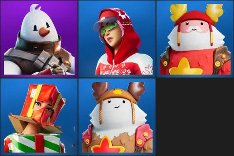 Snowmando, Arctic Adeline, Guff Gringle, Holiday Boxy, Sled Ready Guff