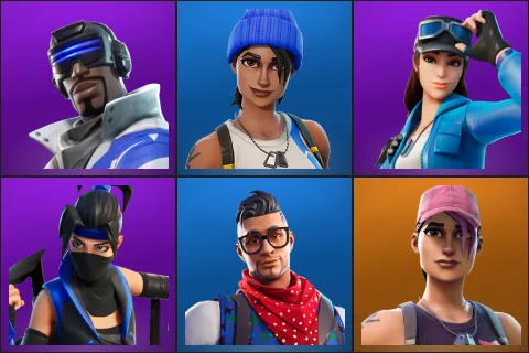 Blue Striker, Blue Team Leader, Cloud Striker, Indigo Kuno, Prodigy, Rose Team Leader